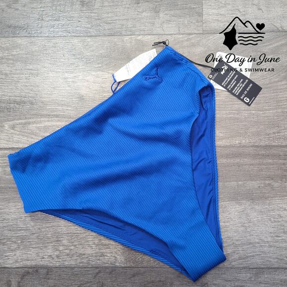 Puma Ribbed High Cut Bikini Bottom Size L - Picture 1 of 5